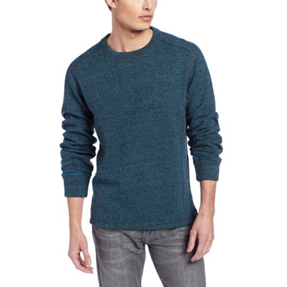 Prana Other - Prana Owen Crew Neck Pullover Sweater Ink Blue
